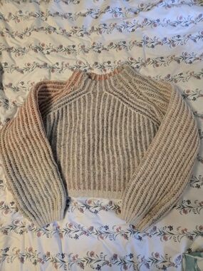 Cozy Multicolor Ribbed Knit Sweater - Women